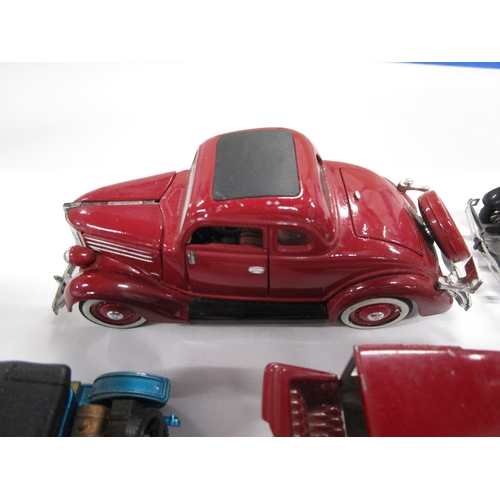 266 - A Selection of Model cars including a Rio Mercedes and an American old timer hot shot type car and s... 