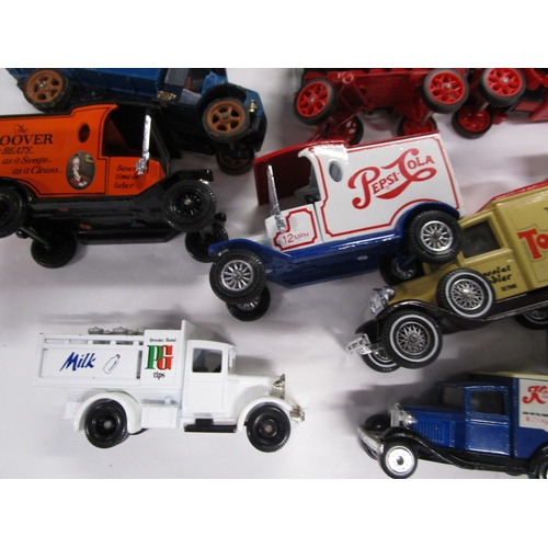 267 - A good collection of Model advertising vehicles including Boots,Kellogs,Liptons tea and frazers haul... 