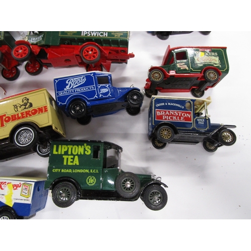 267 - A good collection of Model advertising vehicles including Boots,Kellogs,Liptons tea and frazers haul... 