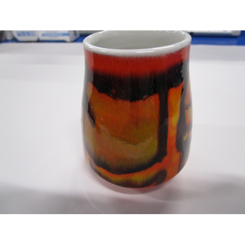 311 - Poole Pottery Delphis shape 31 hand thrown mini vase painted by the distinctive Carol Cutler.
