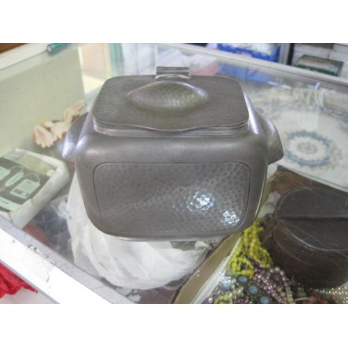 321 - Don Pewter Tea Caddy model 1244 by Copper Bros of Sheffield