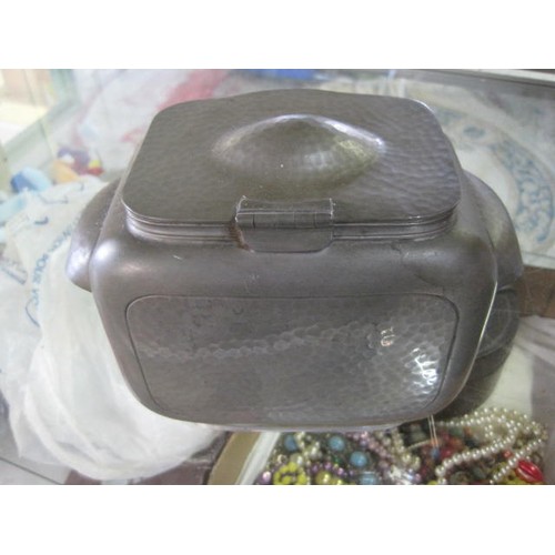321 - Don Pewter Tea Caddy model 1244 by Copper Bros of Sheffield