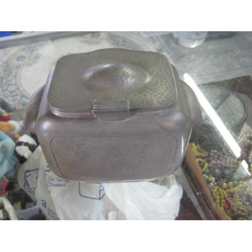 321 - Don Pewter Tea Caddy model 1244 by Copper Bros of Sheffield