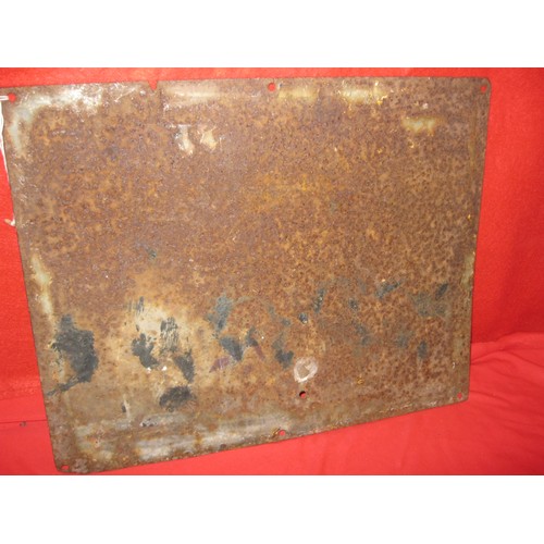 339 - The remnants of a vintage Lipton's Tea enamel sign, seriously worn as in pictures