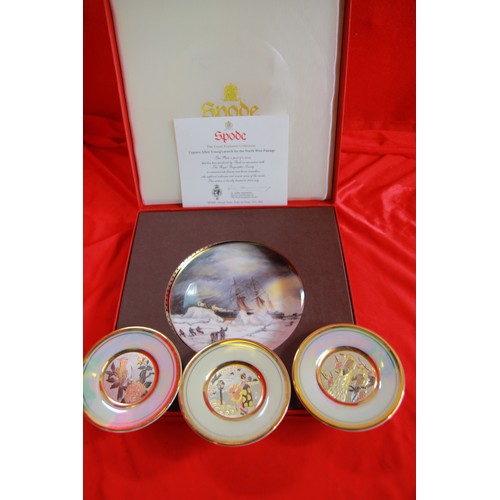 323 - Spode Limited Edition of 2,000 Great Explorers' Collection 'The North Western Passage Plate & x3 Cho... 