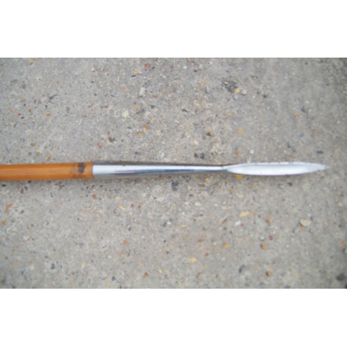 198 - A British Army Ceremonial Lance, bamboo with stainless steel fittings by Wilkinson Sword, dated 1997... 