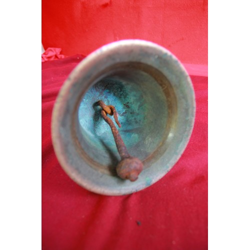 8 - Large Bronze Handbell inscribed 'Limpus Mount Pleasant'