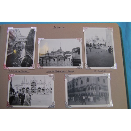 13 - 1954 Photo Album with views of Italy including Venice, Milan and Como