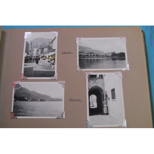 13 - 1954 Photo Album with views of Italy including Venice, Milan and Como