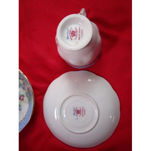 10 - Royal Albert Crown China Coffee Set 'Harebell'