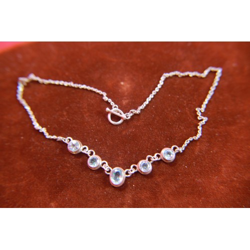 62 - Silver and Blue Stone Necklace (35)