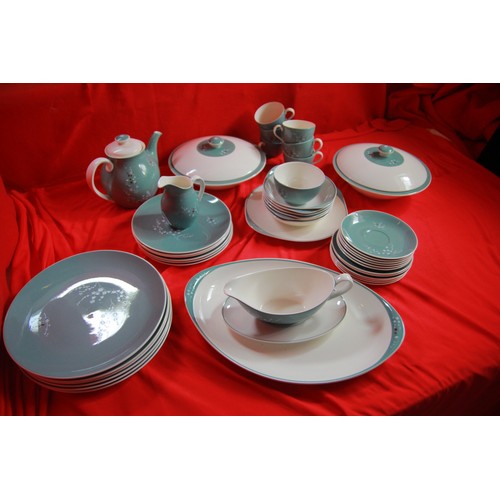 29 - A Royal Doulton Spindrift dinner and tea service in good order