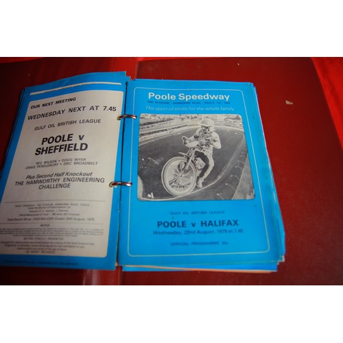 182 - A selection of Poole Pirates Speedway programmes - from the mid-1970's to the mid-1980's