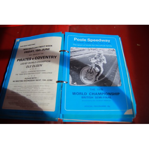 182 - A selection of Poole Pirates Speedway programmes - from the mid-1970's to the mid-1980's