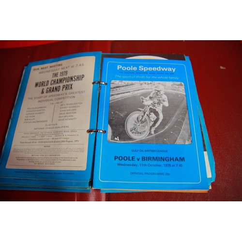 182 - A selection of Poole Pirates Speedway programmes - from the mid-1970's to the mid-1980's