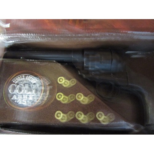 127 - A boxed reproduction single action .45 calibre Colt Army by Denix