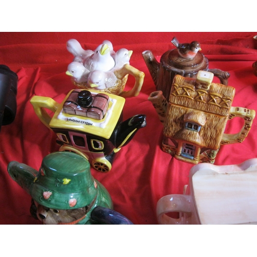 3 - A selection of Teapots by Bob Hersey to include Bedtime, Chicks ,Noah ark and many more . Nine in th... 