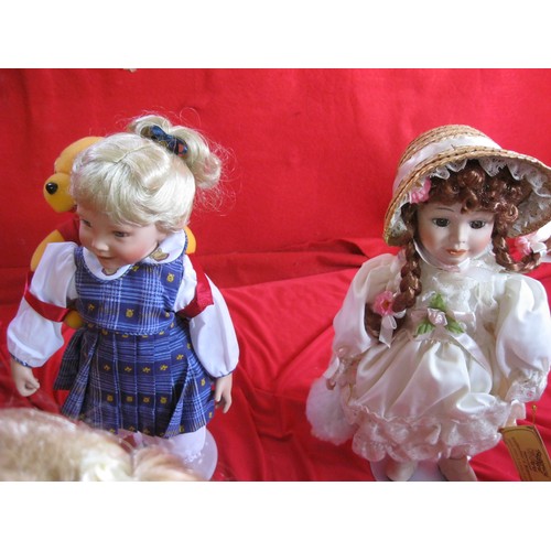 189 - Four Porcelain Dolls