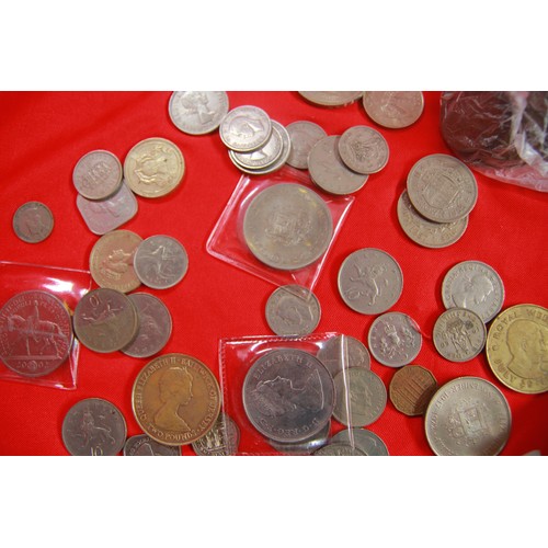 11 - An assortment of coins including a number of single-metallic £2 plus a 10/- note