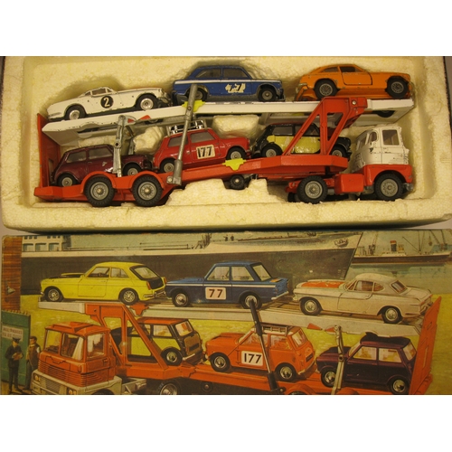 258 - A boxed Corgi Ford H Series Car Transporter Set #41, play wear to vehicles and some wear to box