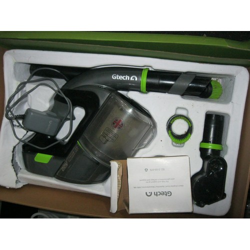 250 - A GTech ATF006 cordless hand-held vacuum cleaner, boxed and in full working order, plus another GTec... 