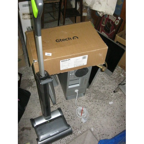 250 - A GTech ATF006 cordless hand-held vacuum cleaner, boxed and in full working order, plus another GTec... 