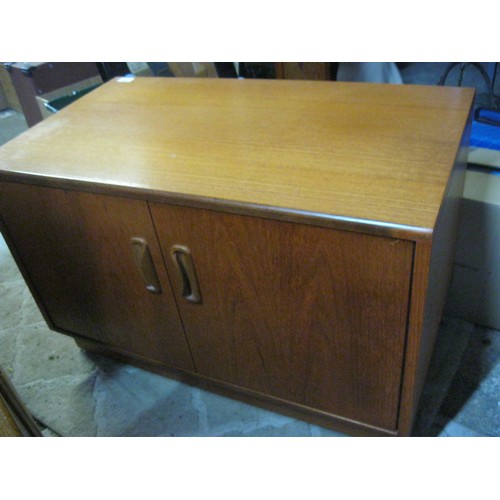 247 - A G-Plan small TV stand/base unit with cupboard doors in good order