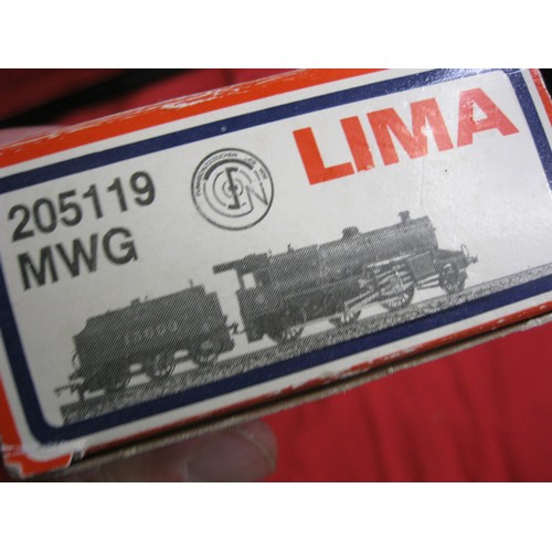 273 - A boxed Lima Models 205119 MWG British Mogul 2-6-0 #13000, box marked 'Unused', model mint, some wea... 