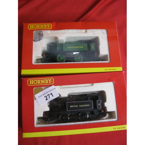 271 - A pair of boxed Hornby tank engines comprising R2439 Southern 0-4-0T Industrial Locomotive '7' and R... 