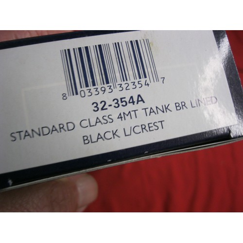 272 - A Bachmann Branch-Line 32-354A Standard Class 4MT Tank BR Lined Black L/Crest, boxed and in mint con... 