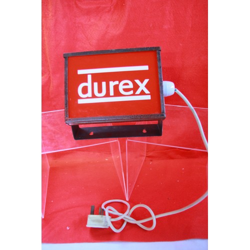 54 - Vintage-style 'Durex' lightbox