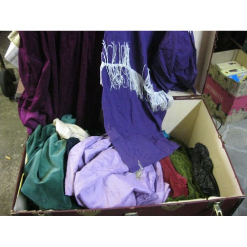 20 - A large theatre chest containing assorted costumes