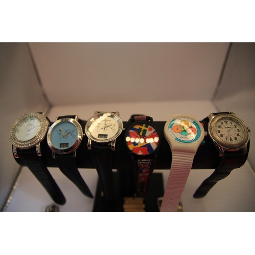 65 - 10 ladies watches, 8 by Le Chat, all working