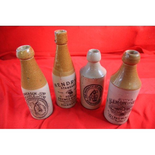 164 - Four vintage Stoneware Ginger Beer Bottles