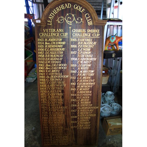 146 - Leatherhead Golf Club Challenge Cup Winners' Board