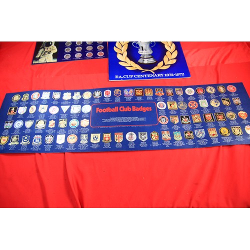 205 - A completed Esso Collection of Football Club Badges in folder , a complete Esso FA Cup Centenary 187... 