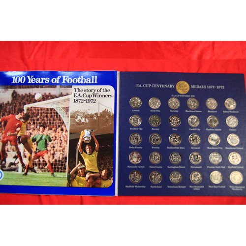 205 - A completed Esso Collection of Football Club Badges in folder , a complete Esso FA Cup Centenary 187... 