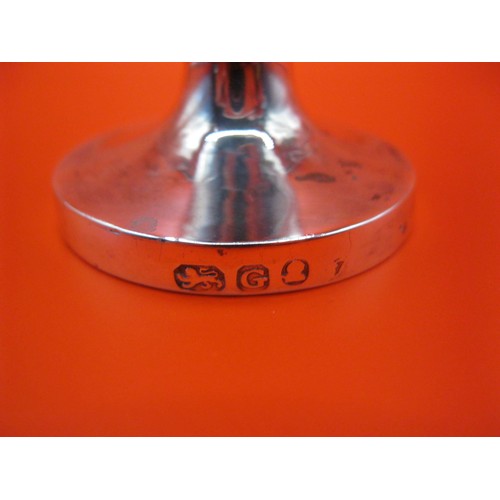 221 - A .925 sterling silver sugar sifter, works well as an item but is actually a marriage, body hallmark... 