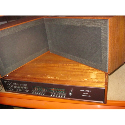 153 - A vintage Dynatron Stereo system with Goldring deck and a pair of BRC Speakers