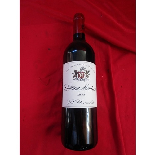 3A - Bottle of Chateau Montrose 2000 Red Wine
It shows beautiful spices and dark fruits on the nose and p... 