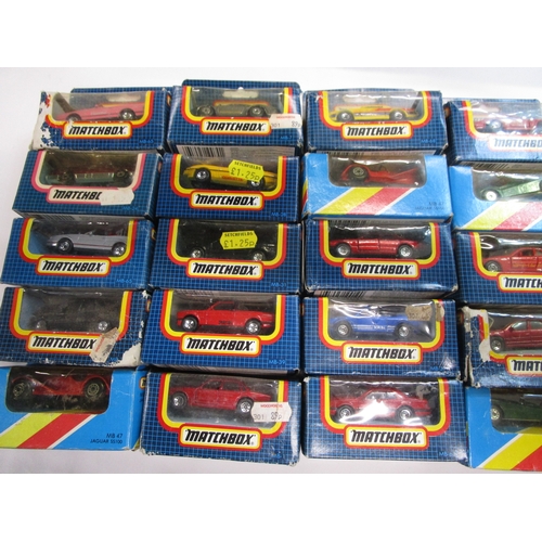 74 - Twenty  Matchbox cars from the 1980s 
Boxes some have sellotape repairs and rubbing but internal car... 
