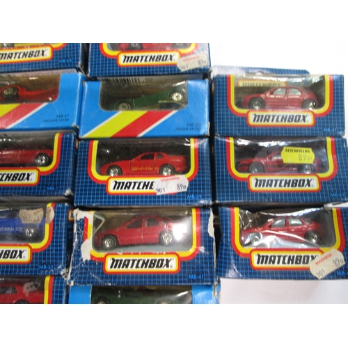 74 - Twenty  Matchbox cars from the 1980s 
Boxes some have sellotape repairs and rubbing but internal car... 