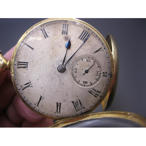 58 - An 18 carat gold cased pocket watch by Richard Ganthony of Cheapside, London, marked No 5399 on both... 