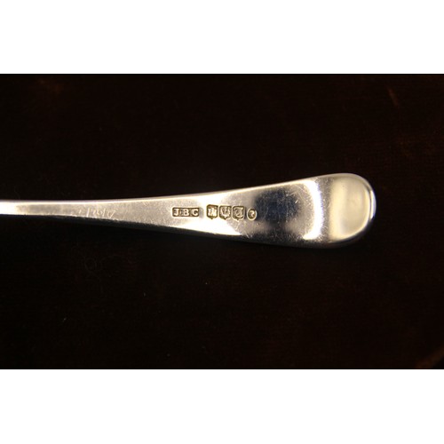 125 - A sterling silver sauce ladle hallmarked for Edingburgh 1850, maker's mark unidentified, approx wieg... 