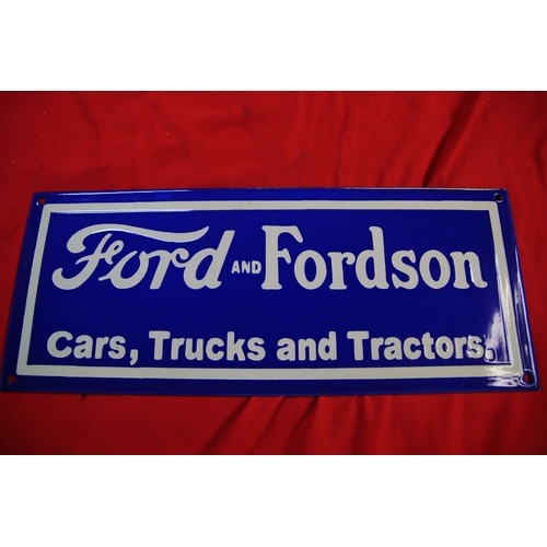 174 - Ford & Fordson Enamel Sign