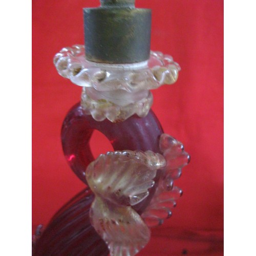 A Murano glass fish lamp base possibly modelled by Barovier Toso