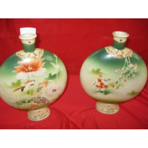 58 - A pair of Chinese moon vases
