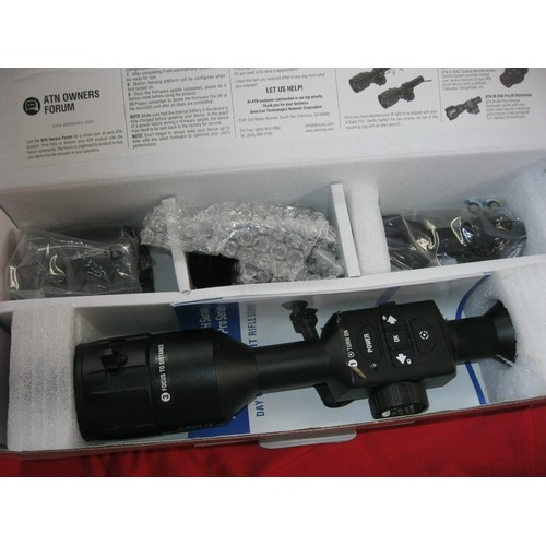 232 - An ATN X Sight 4k Pro 5-20x Smart HD Day/Night Rifle scope / telescopic sight, boxed with papers, in... 