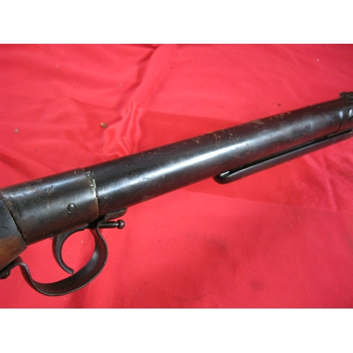 285 - An antique Tell air rifle, serial number 1078, in working order, solid condition, some surface rust ... 