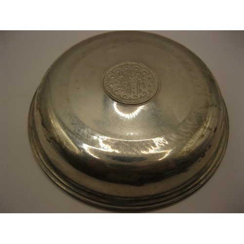 298 - Indian Silver Trinket Dish .925